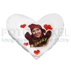 Polštář srdce velký