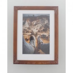 Rámeček dřevěný BELLA, ořech, 15x20 cm