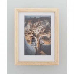Rámeček dřevěný BELLA, přírodní, 15x20 cm