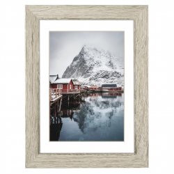 Rámeček dřevěný OSLO, šedá borovice, 15x20 cm