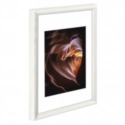 Rámeček dřevěný PHOENIX, bílý, 10x15 cm