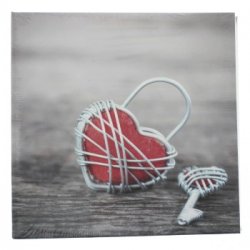 Album memo RUSTICO METAL HEART 10x15/200, popisové pole